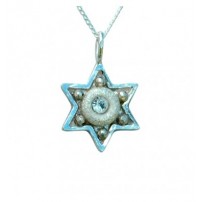 Shiny Small Star of David Necklace